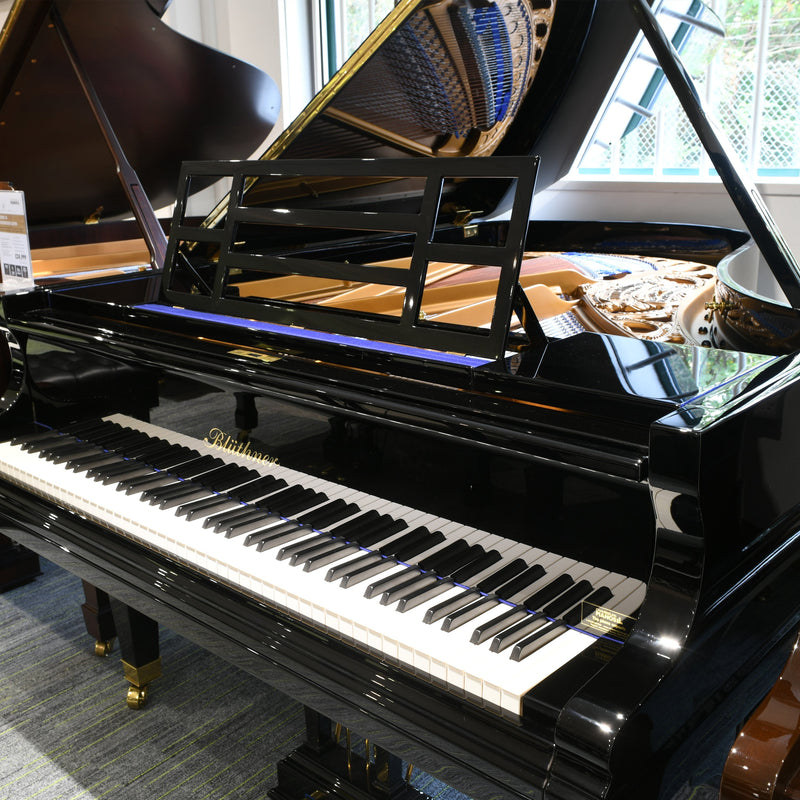 Restored Bluthner Style 7 'Jubilee' grand piano in polished ebony