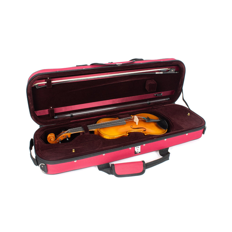 Tom & Will Classic 4/4 full size violin gig bag - Burgundy