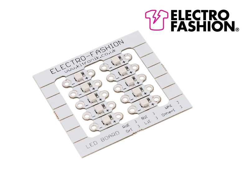 Electro-Fashion Sewable LEDs, Sakura (Lilac), pack of 10