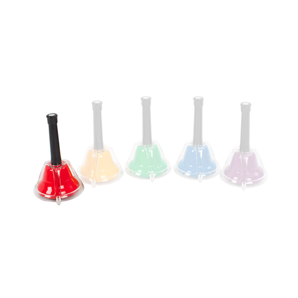 Percussion Plus PP276 combi hand bell individual accidental note - C#65 light red