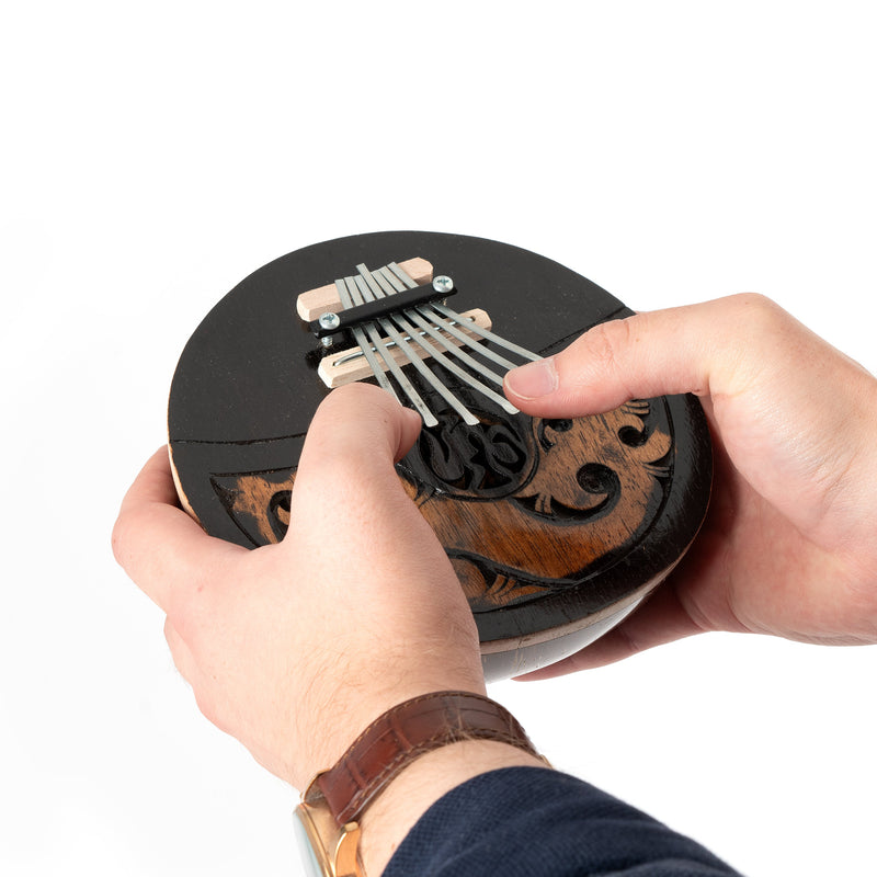 Percussion Plus Honestly Made carved coconut thumb piano