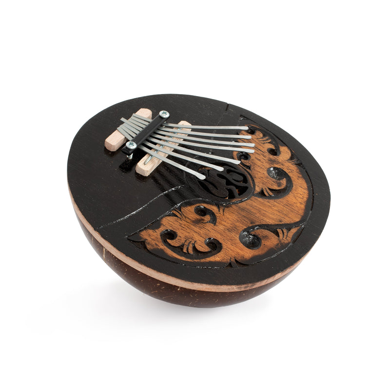 Percussion Plus Honestly Made carved coconut thumb piano