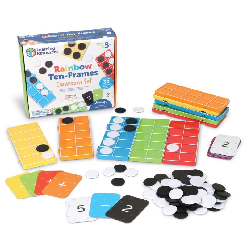 Rainbow Ten-Frames Classroom Set