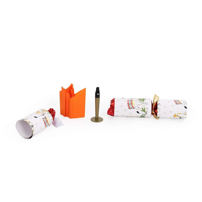 Deluxe musical Christmas cracker with whistles - 10" concerto fanfare