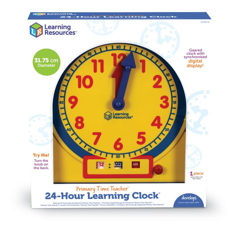 The Primary Time Teacher™ - 24-Hour Front of Class Learning Clock®