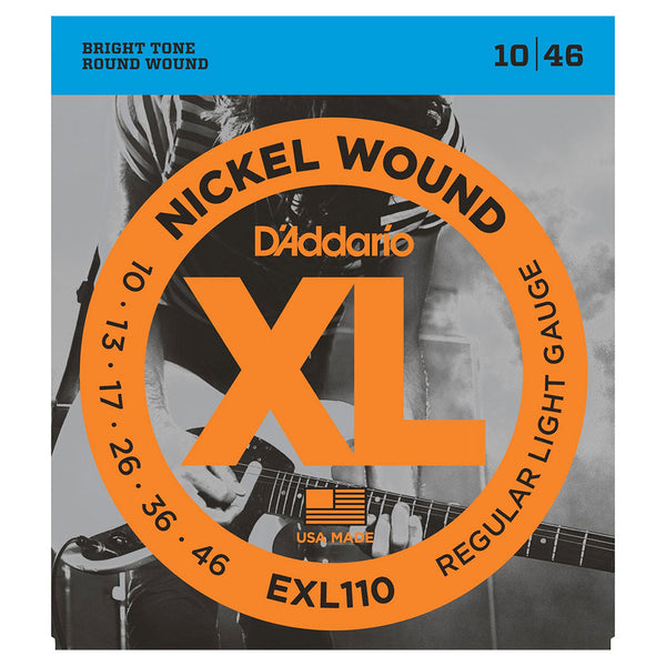 D'Addario XL electric guitar strings - Regular light (10-46)