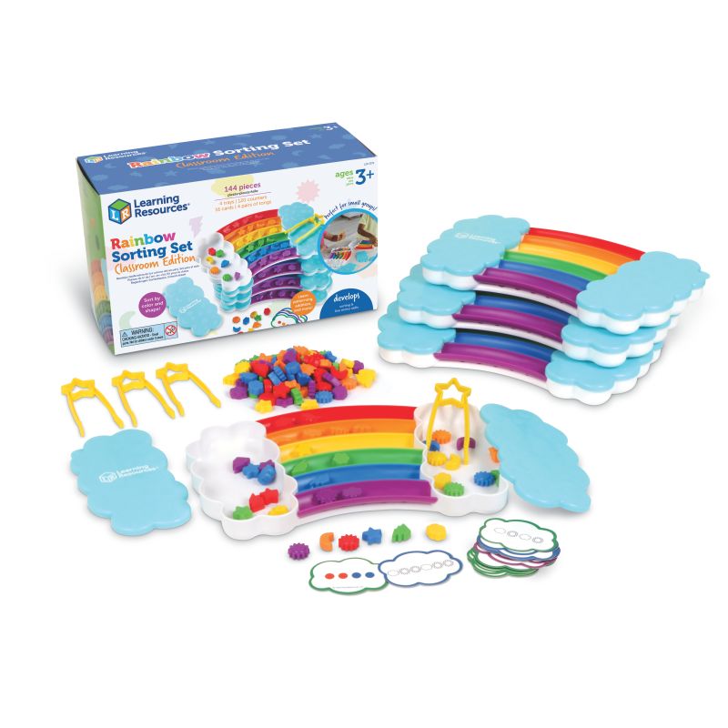 Rainbow Sorting Trays Classroom Edition (Set of 4)