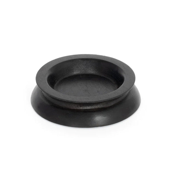 Black hardwood small castor cup