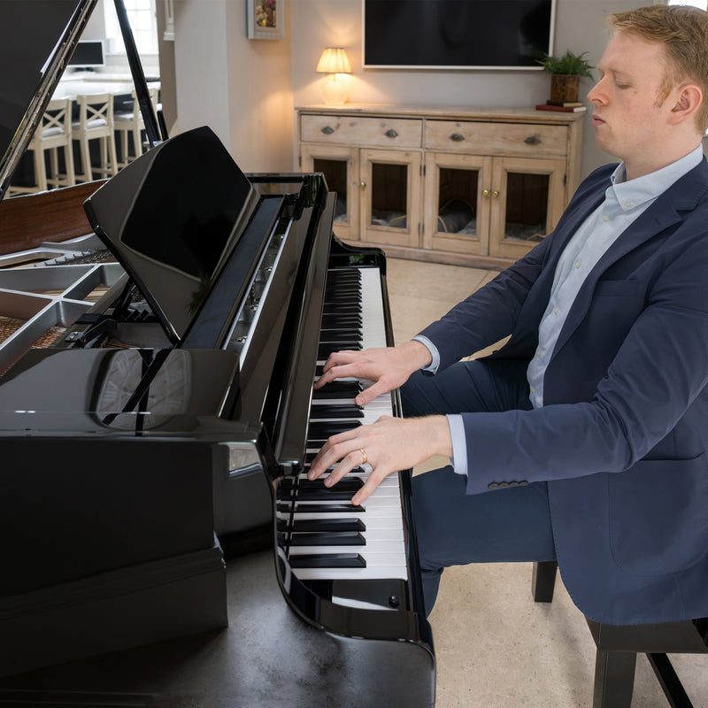 Kawai GL-10 grand piano - Polished Ebony, Chrome Fittings