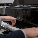 Kawai GL-10 grand piano - Polished Ebony, Chrome Fittings