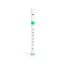 Nuvo Descant Recorder - White With Green Trim