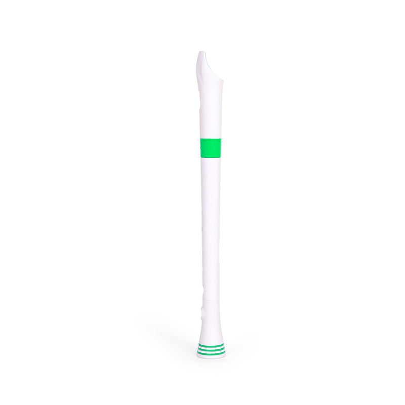 Nuvo Descant Recorder - White With Green Trim