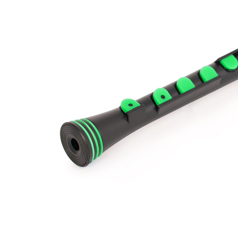 Nuvo N320 Descant Recorder+ - Black With Green Trim