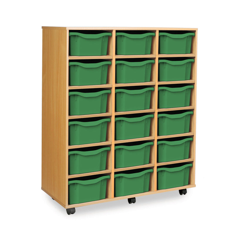 Monarch deep tray storage unit - 18 trays (3 x 6)