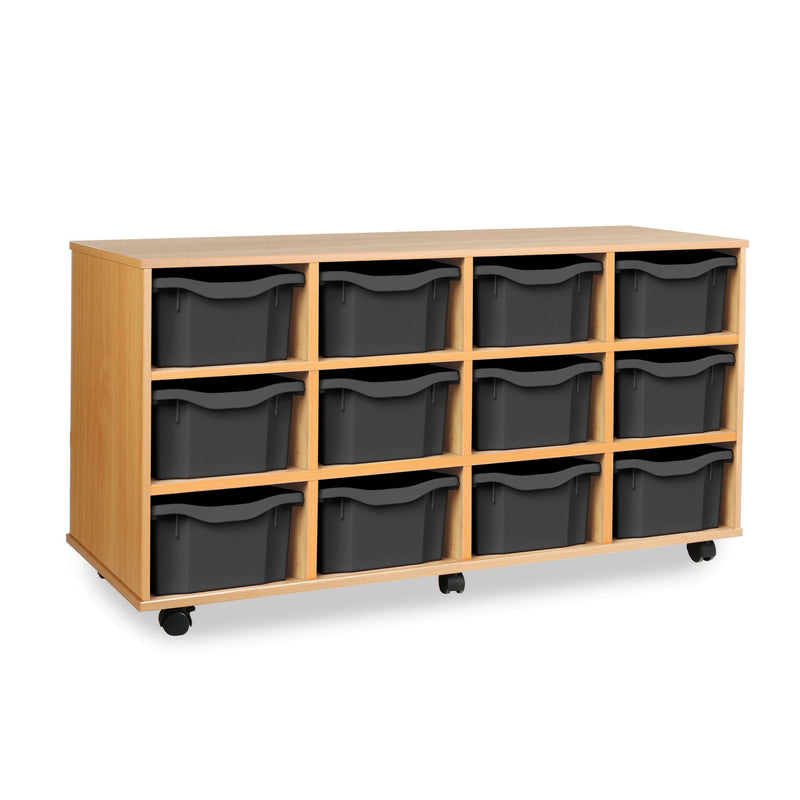 Monarch deep tray storage unit - 12 trays (4 x 3)