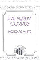 White - Ave Verum Corpus SATB & Soprano solo
