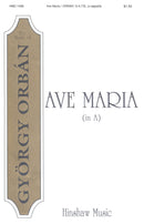 Orban - Ave Maria (In A) SATB