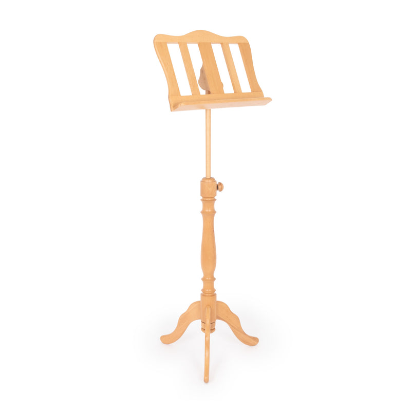 Traditional style concert music stand in beechwood - Spiral
