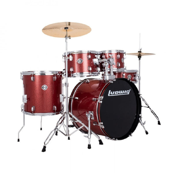 Ludwig Accent Fuse 20" 5-piece drum kit - Red