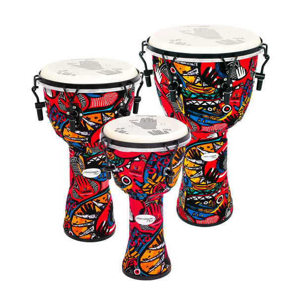 Percussion Plus Slap djembe pack - mechanically tuned - 3 pack