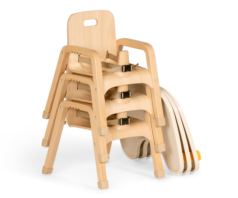 CHILDREN'S FURNITURE, Mealtime Chairs, For Ages 6 to 24 Months, 200mm Seat height, With Tray