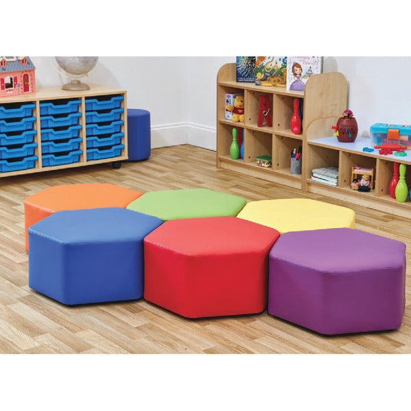 HEXAGON FOAM SEAT, ACORN SEATING RANGE, Apple