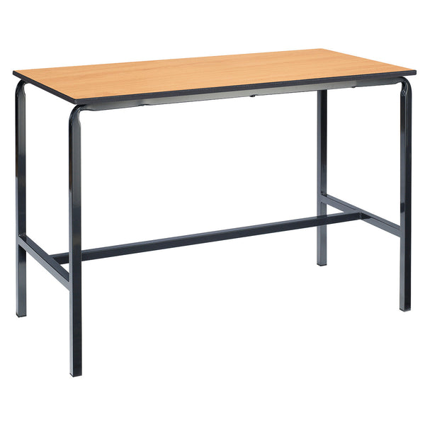 Science & Art Tables with Crushed Bent Frame, White