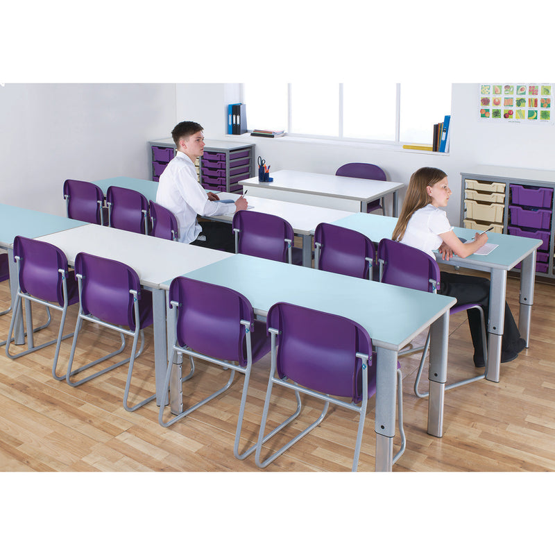 Rectangular Soft Blue Top