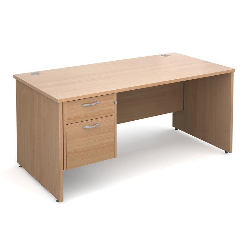 Desk + 2 Drawers 1400W Grey Oak