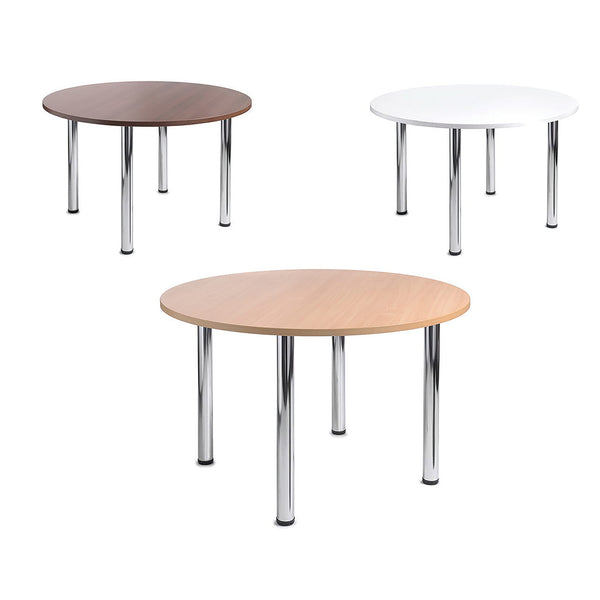 Turin Mtg Table Chrome Grey Oak