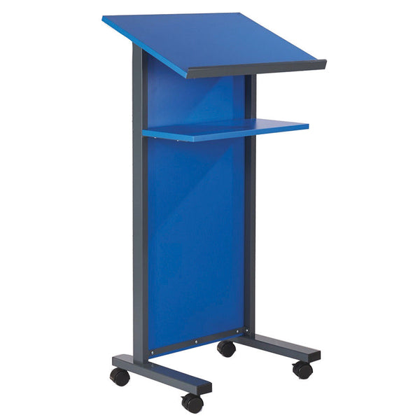 PANEL FRONTED LECTERN, Blue