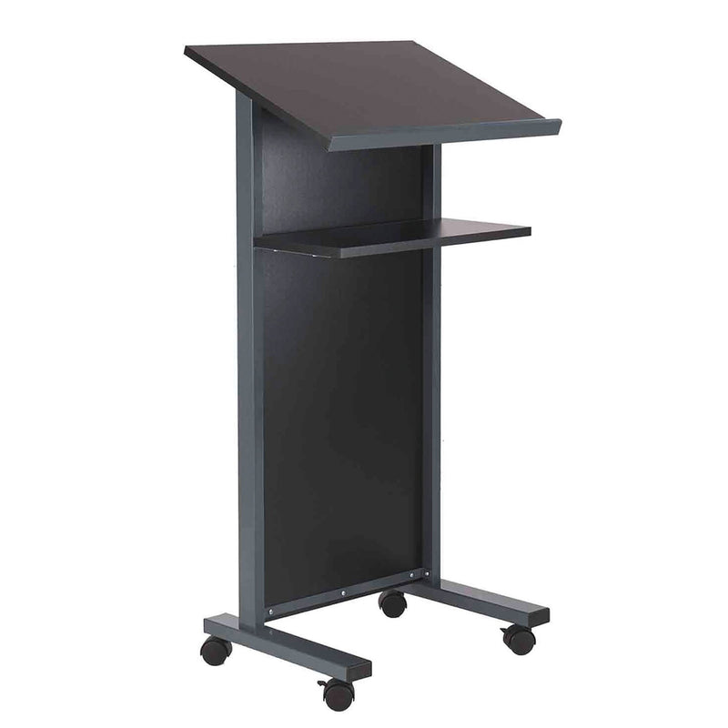 PANEL FRONTED LECTERN, Black