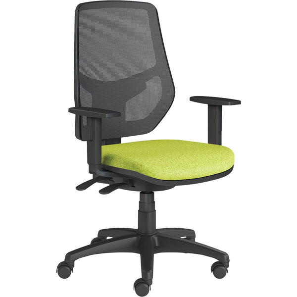 HIGH BACK OPERATOR CHAIR, MESH BACK, Black Frame, Madura