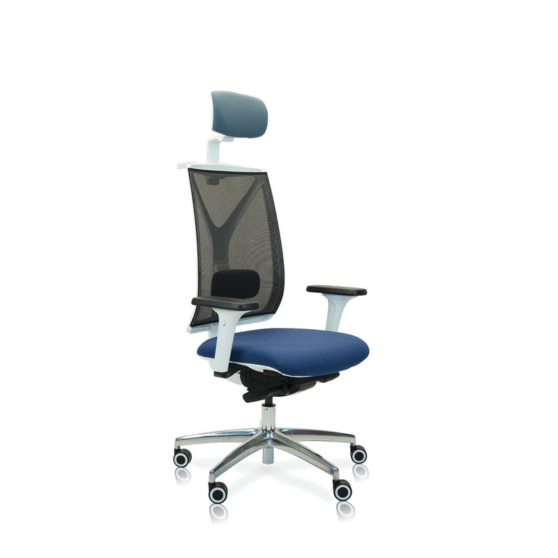 HIGH BACK OPERATOR CHAIR WITH SPINAMIC BACK MOVEMENT, MESH BACK, Black Frame, Havana