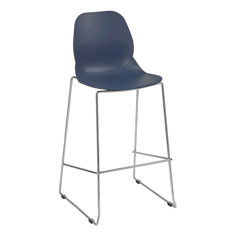 Chrome Sled Frame, STOOLS, Grey