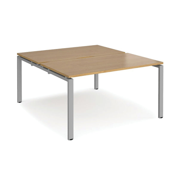 1200mm width, BANK OF 2, BENCH DESKS, Beech