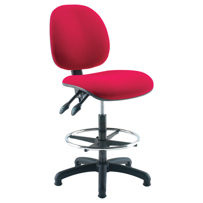 SWIVEL, SWIVEL, LOW BACK DRAFTING CHAIR WITH FOOT RING, OPERATOR CHAIRS, OPERATOR CHAIRS, Blizzard
