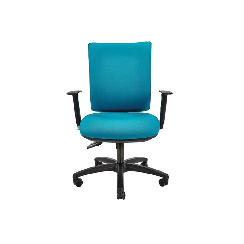 POSTURE CHAIRS, SQUARE BACK, With Height Adjustable Arms, Ocean