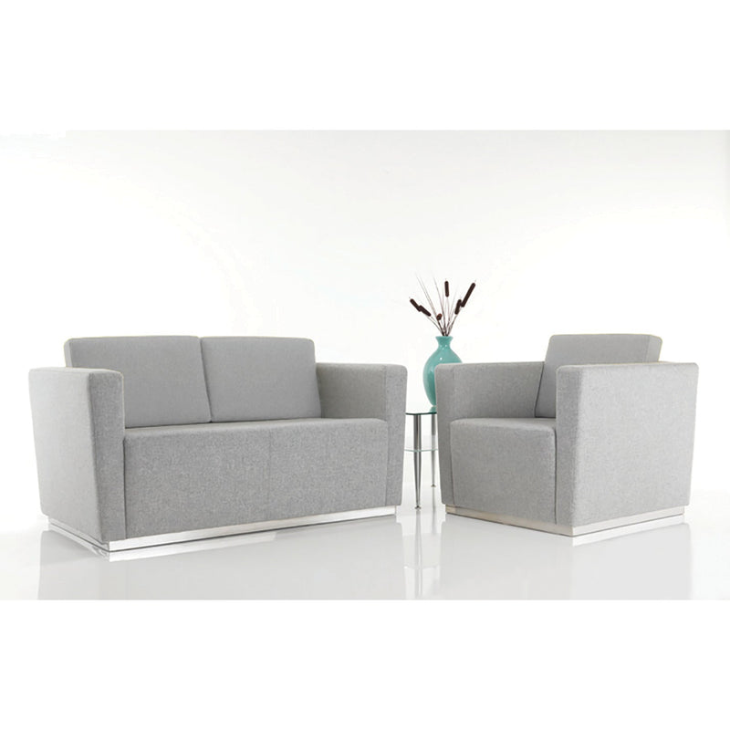 Lismark Sprung Seat Range Two Seater Sofa Each, Blizzard