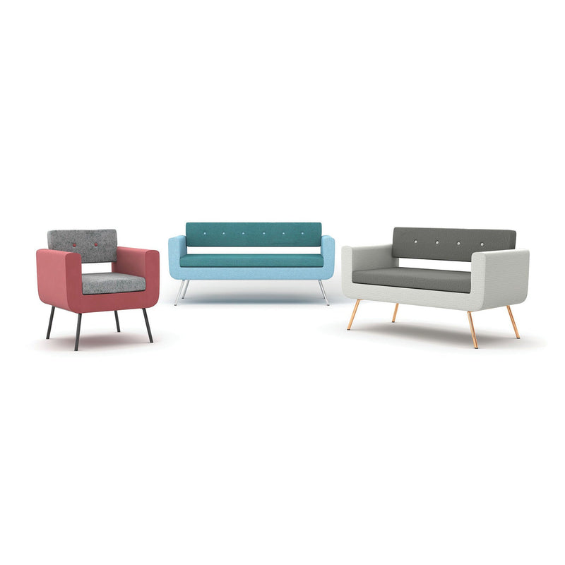 BUTTON BACK SEATING, Two Seat Sofa €“ 1340mm width, Solano