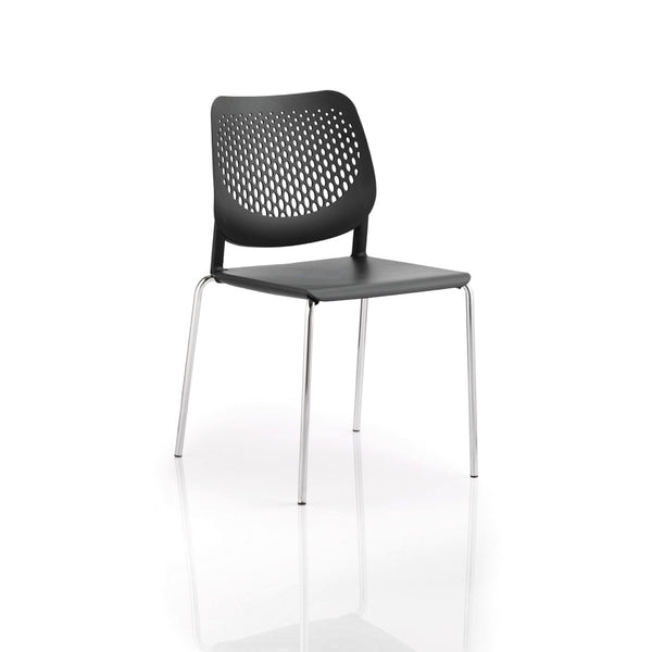 Lof Stk Chair No Arms Grey