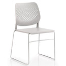 Lof Stk Chair Skid Base White