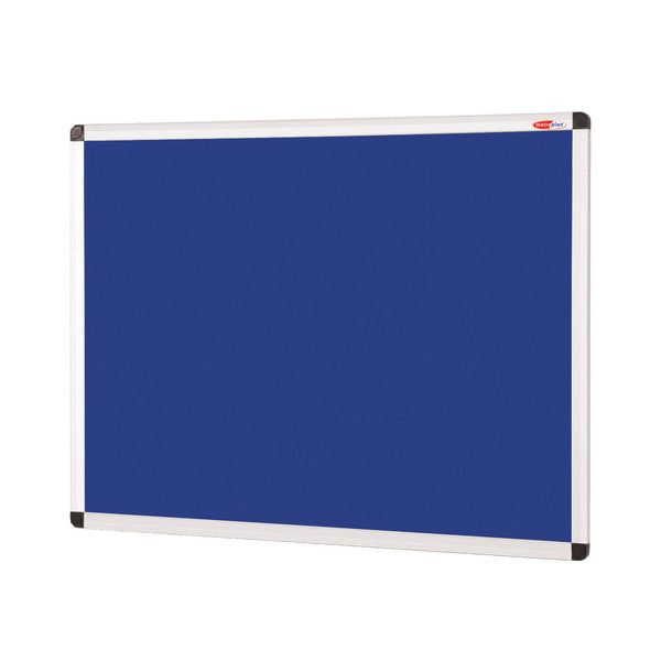 ALUMINIUM FRAMED NOTICEBOARD, 1200 x 900mm, Blue