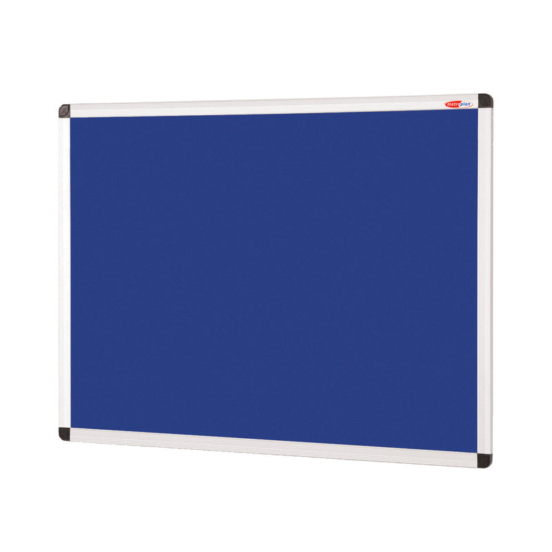 ALUMINIUM FRAMED NOTICEBOARD, 1200 x 900mm, Blue