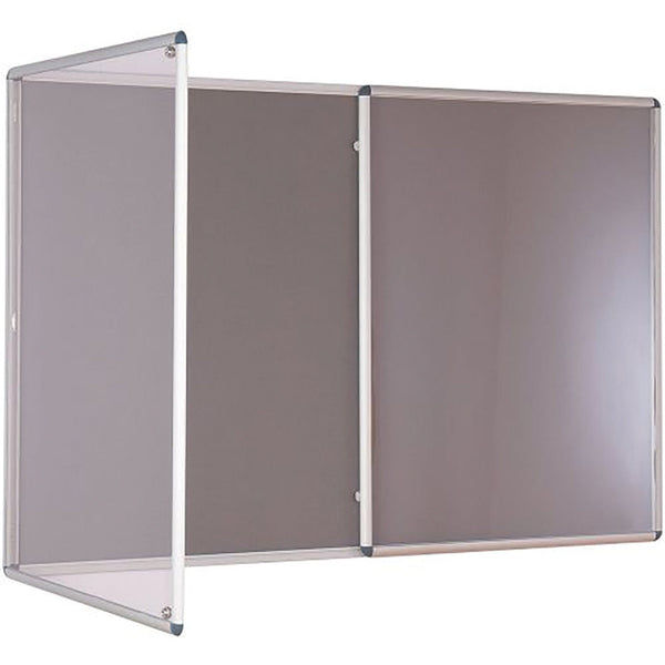 TAMPERPROOF FELT NOTICEBOARDS, Single Door, 600 x 900mm, Purple