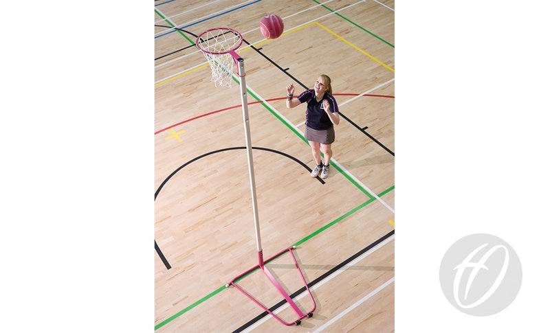 Netball Court Spring Pink PINK NETBALL POSTS - 16MM RING