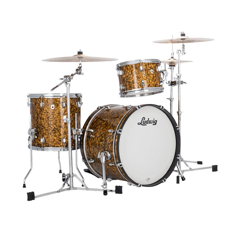 Ludwig NeuSonic 3-piece Fab Shell Pack drum kit - Butterscotch pearl