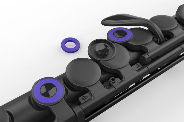 NUVOBand Flute Coloured Key Rings - Puple