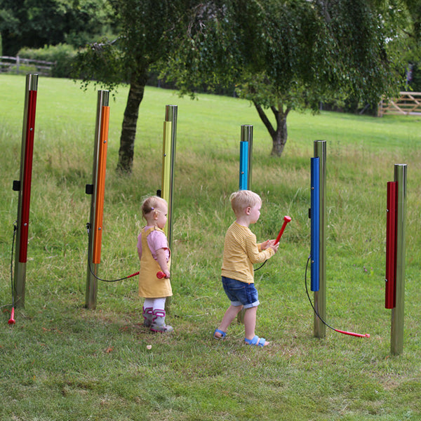 Percussion Play Calypso chimes pentatonic, set of 6 - Ground install / A1