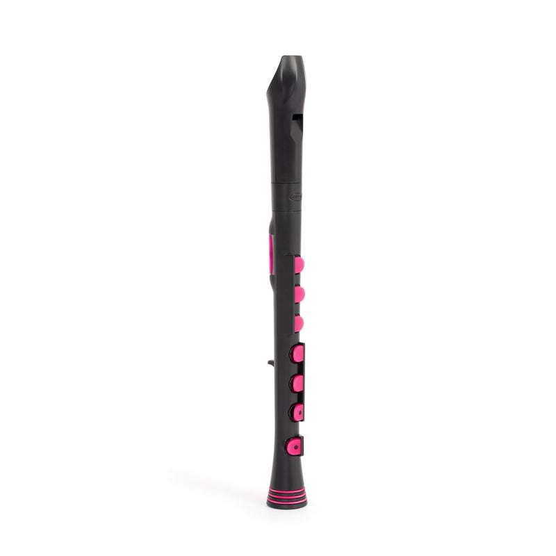 Nuvo N320 Descant Recorder+ - Black With Pink Trim